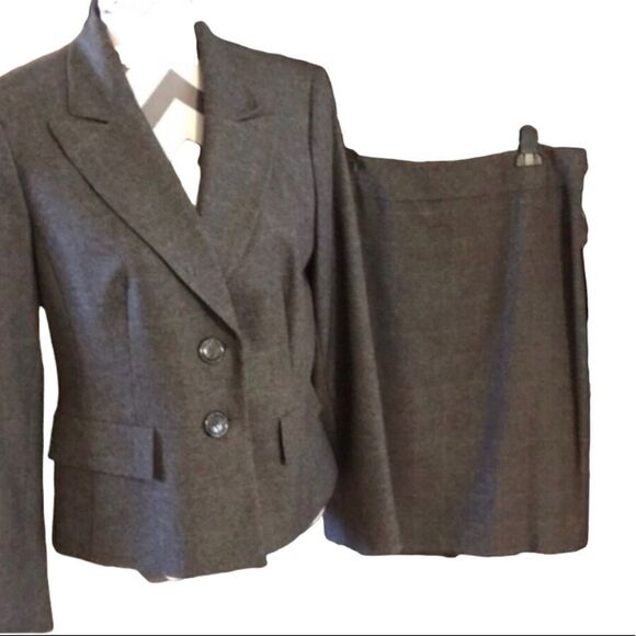 Evan Picone 2-Piece Skirt Set Size 10 Charcoal - Picture 5 of 9